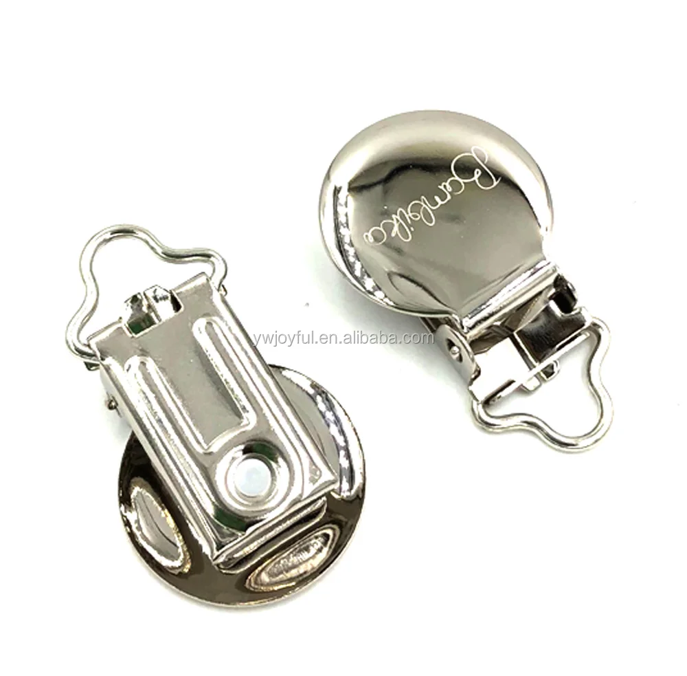 stainless steel pacifier clip