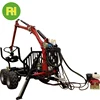 CE certificate Log Loading Trailer with Lifting Crane
