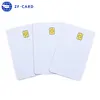 White Contact JCOP smart card J2A040 Java card with magnetic stripe