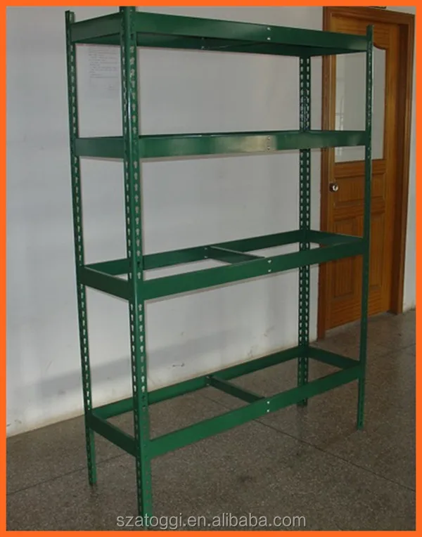 Foldable Industrial Metal Slotted Angle Iron Storage Shelf Buy Metal Slotted Angle Iron