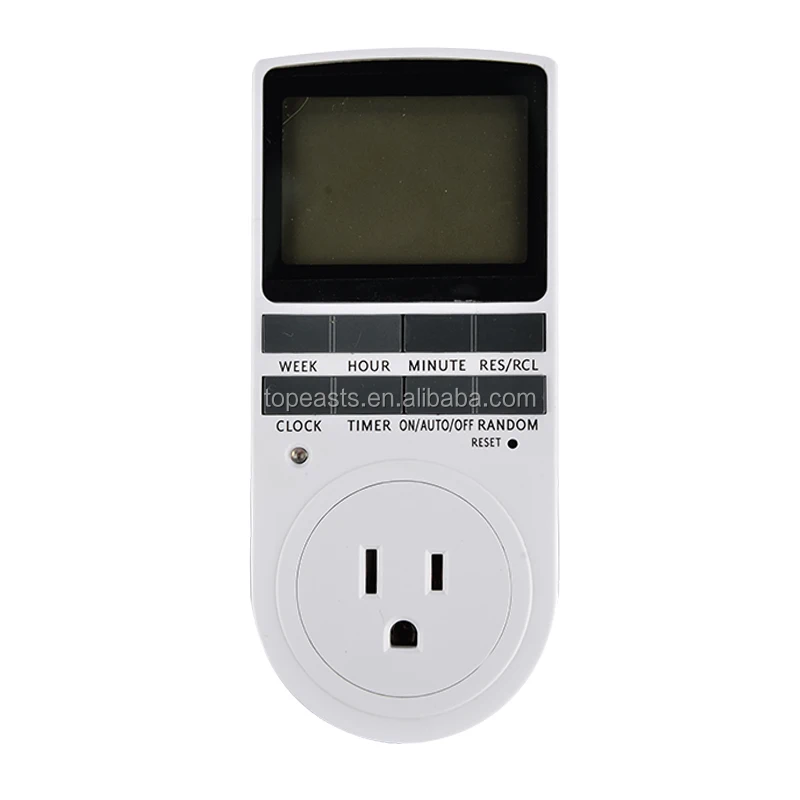 Us 7 Day Weekly Programmable Outlet With Timer Digital Light Timer,Plug