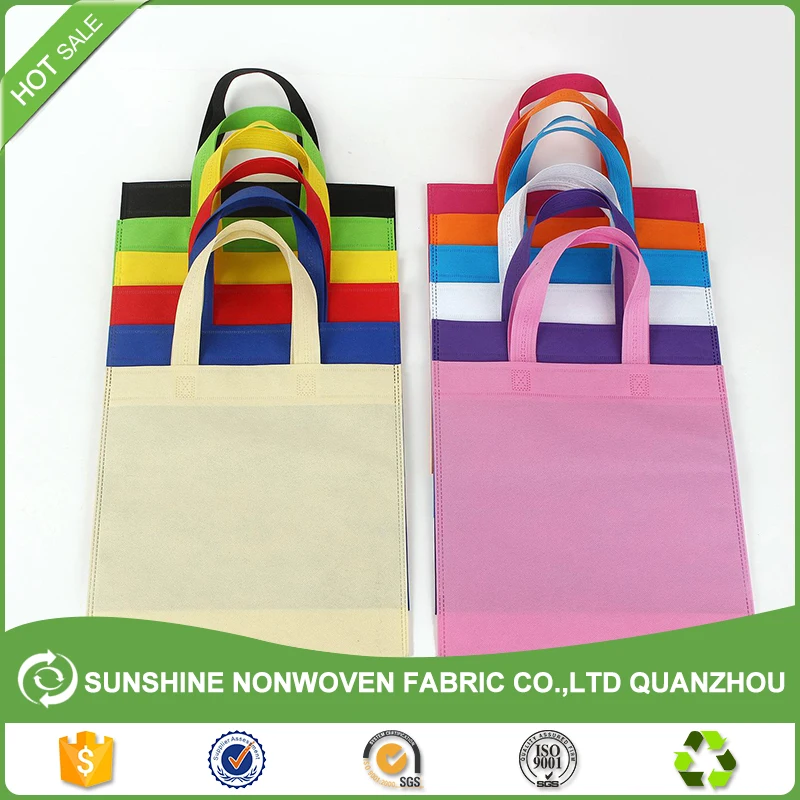 Recycled custom printing grocery tote shopping pp non woven bag