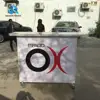 2019 simple install modern white folding bar table with logo