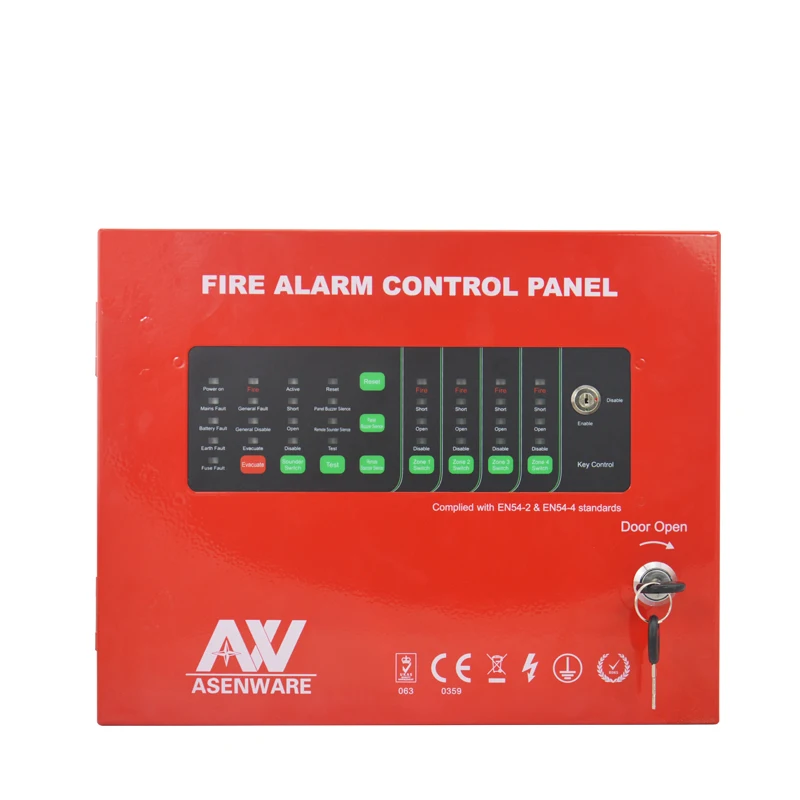 10 Zone Conventional Fire Alarm Control Panel