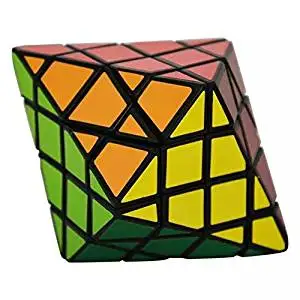 Formula? DianSheng Octagonal Pyramid Dipyramid 4x4 Shape Mode Magic Cube Puzzle - Black