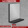 Single Side Display Fixture Aluminum Slatwall L Shaped Merchandiser