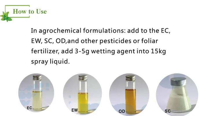 Super Wetting Penetrating Agent/ Adjuvant For Agrochemical Formulation ...