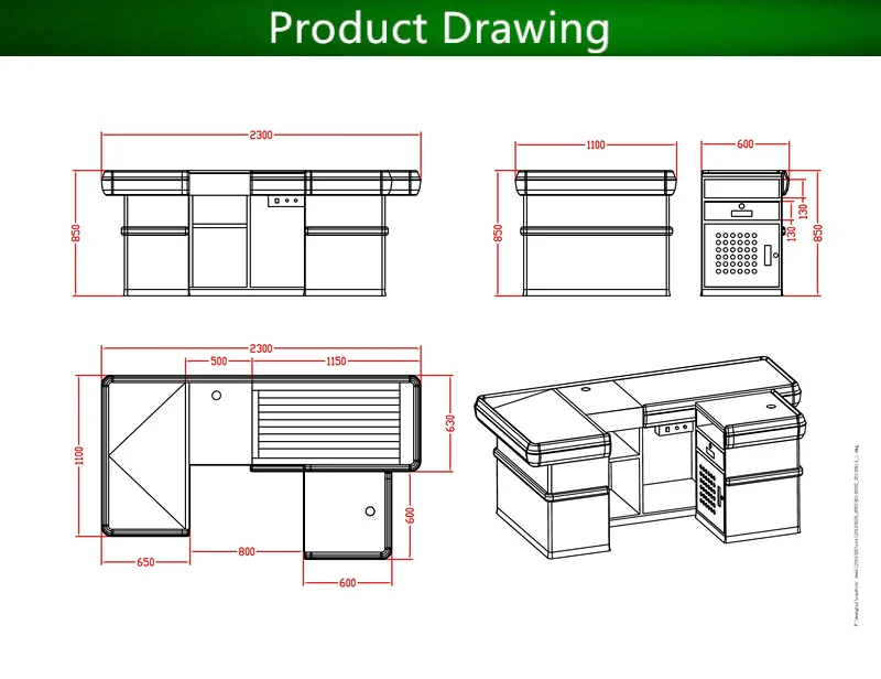 Cashier Desk Dimensions Design Talk