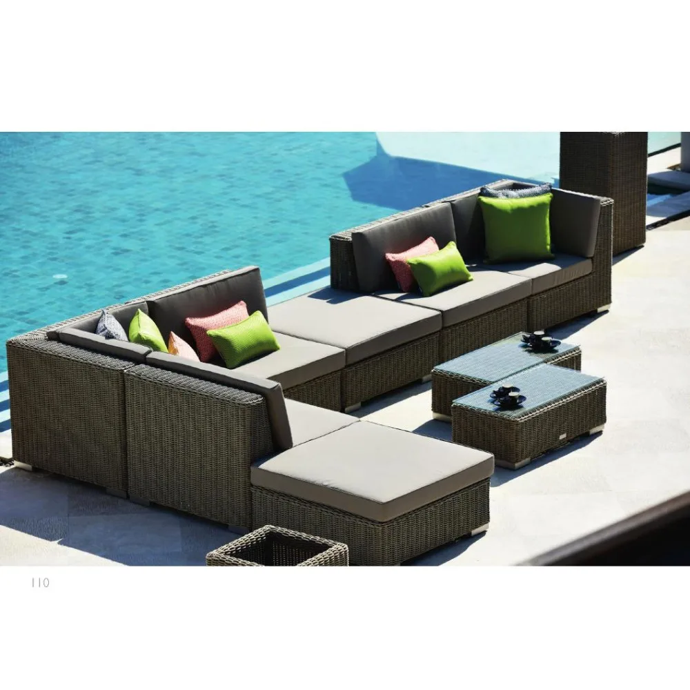 Villa Hotel Rattan Sofa Outdoor Patio Furniture Garden Patio