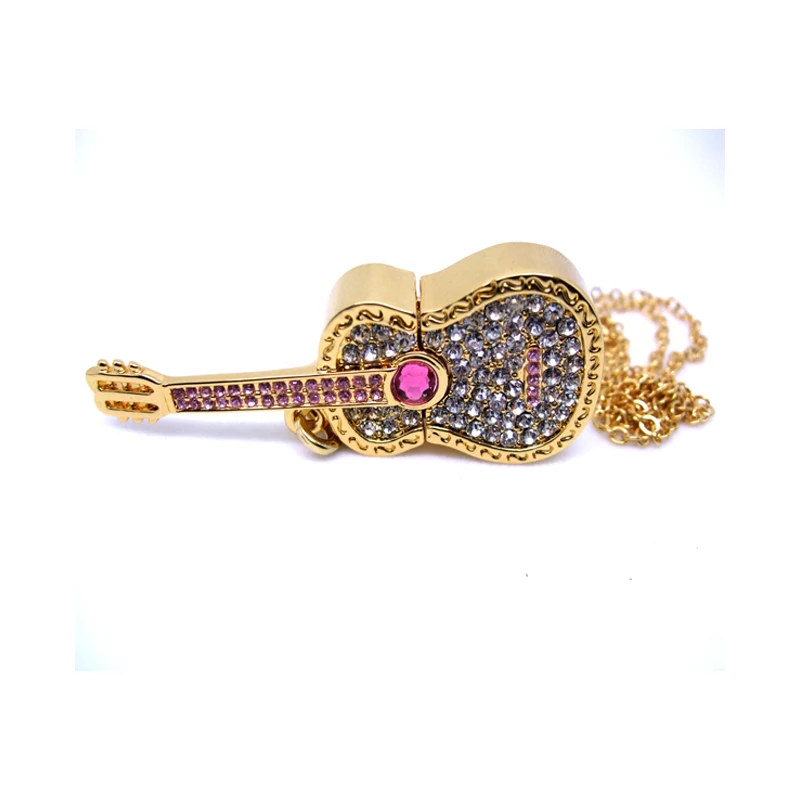 4GB Guitar USB Flash Pen Drive Necklace Jewelry USB Free Shipping USB Flash - ANKUX.COM