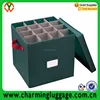 holiday christmas ornaments storage chest foldable cardboard box with Movable Dividers