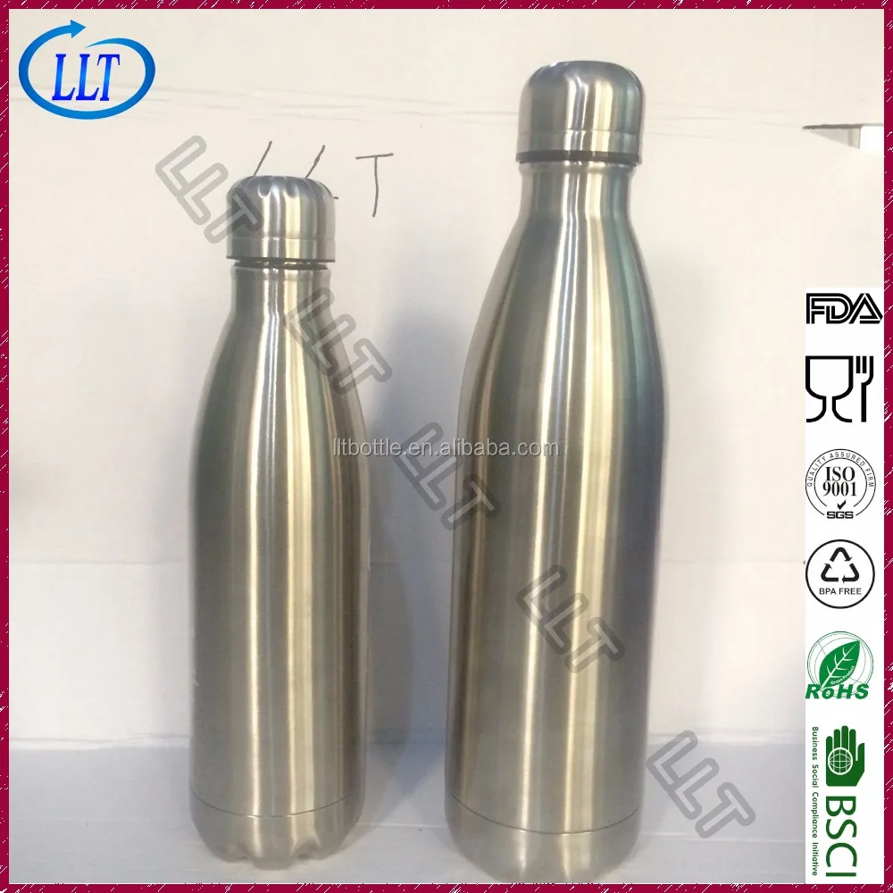 small metal thermos flask