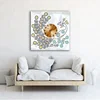 Peacock Clock Decoration Painting Wall Clocks DIY Rhinestone Embroidery Cross Stitch Arts Diamond Painting Clock By Number Kit