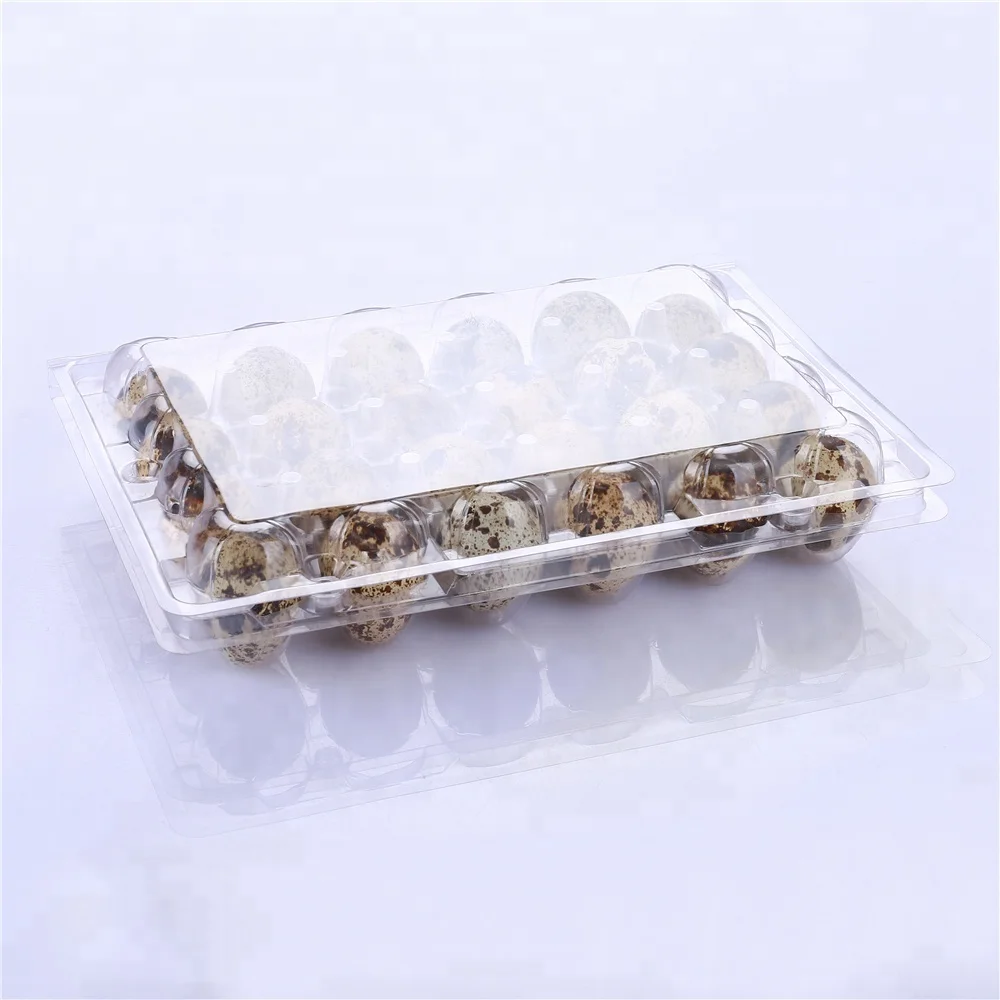 
factory price clear disposable plastic PVC quail egg tray for supermarket 