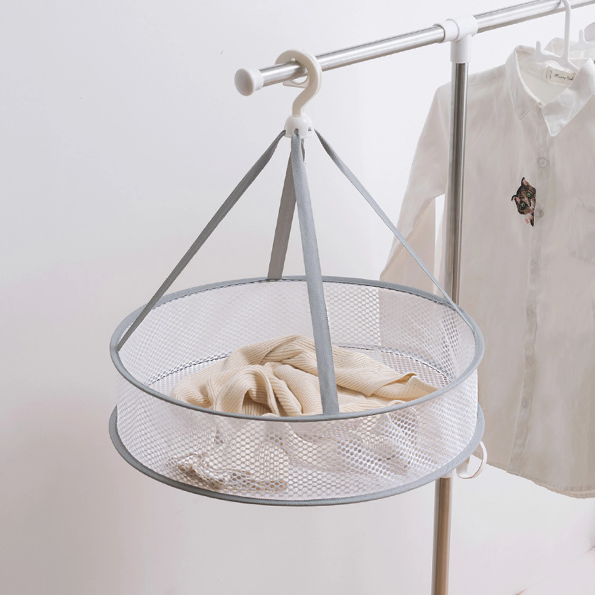 Collapsible Mesh Clothes Hanger Drying Rack Dry Net Collapsible Mesh Clothes Hanger Drying Rack Dry Net