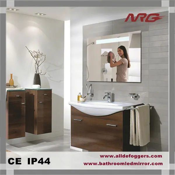 Baño espejo de vanidad y ideas con luz led espejo decorativo ... Ideas Baño Vanidades