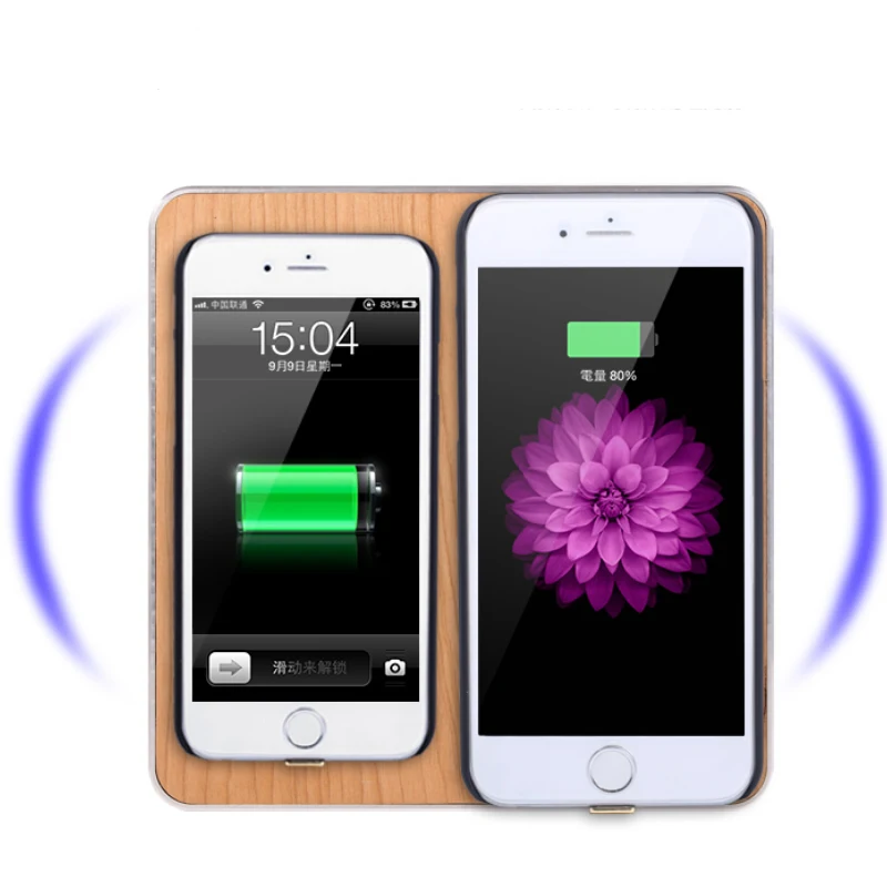 Patent Design 2 coils Dual Wireless Charging Pad For Iphone 8