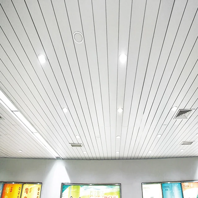 Metal Strip Linear Porch Ceiling Material With Windproof And