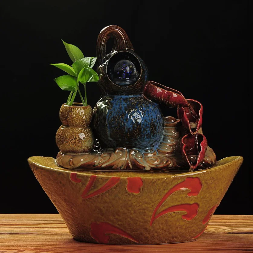 Tabletop Decoration Small Ceramic Indoor Water Fountain Buy Indoor