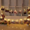 OEM 10L Christmas Starry Wall Decoration Photo Clips String Lights for Hanging Photos and Memos