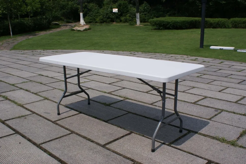 Folds Up Table Rectangular Wedding Table 6ft White Plastic Outdoor Party Events Table Buy Fold 
