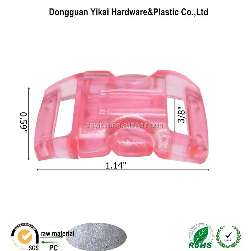 Transparent Side Release Plastic Buckle,10mm Clear Small Buckle,Plastic