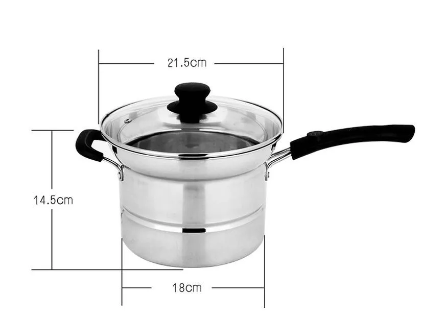 Multi-use Noodle Pot Tall Stainless Steel Pasta Pot/frying Pots With ...