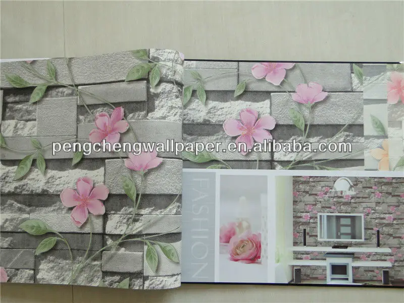 Abwaschbare tapeten im badezimmer/tapete stein design tapeten/wand ...