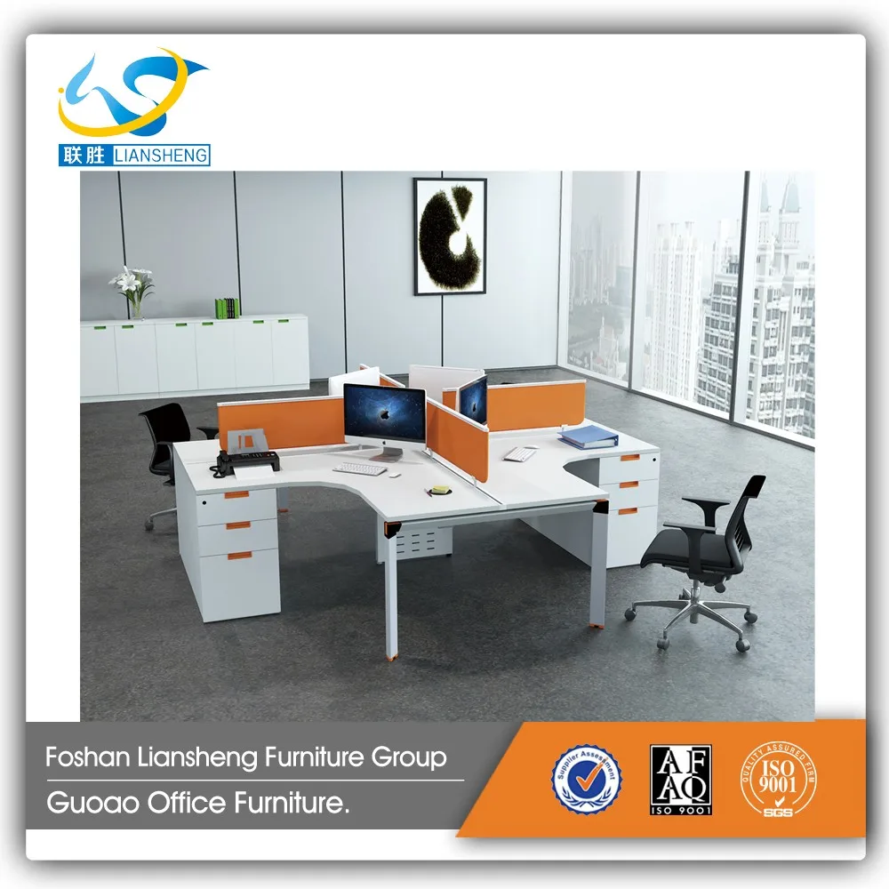 Modern Design Workbench Office Desk L Shaped Office Furniture Da
