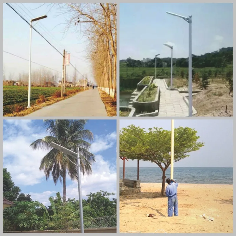 30w conic powdered steel pillar pole mount light street light with led solar street light all in one