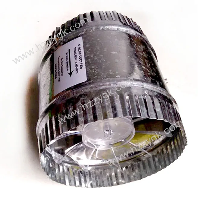 4/" 6/" Inline Duct Fan Booster Exhaust Blower Air Cooling Vent Metal Blades UK