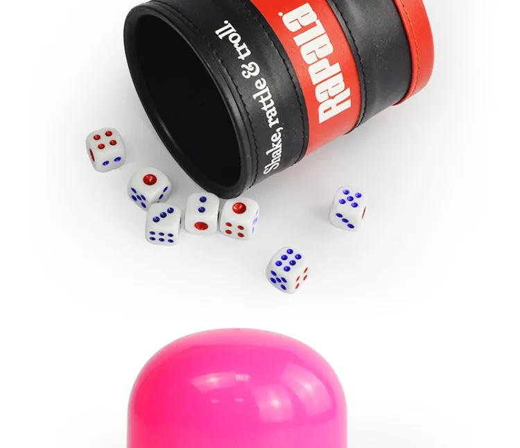 Custom Embossed Pp+pu Leather Dice Cups Buy Custom Dice Cups,Pp+pu