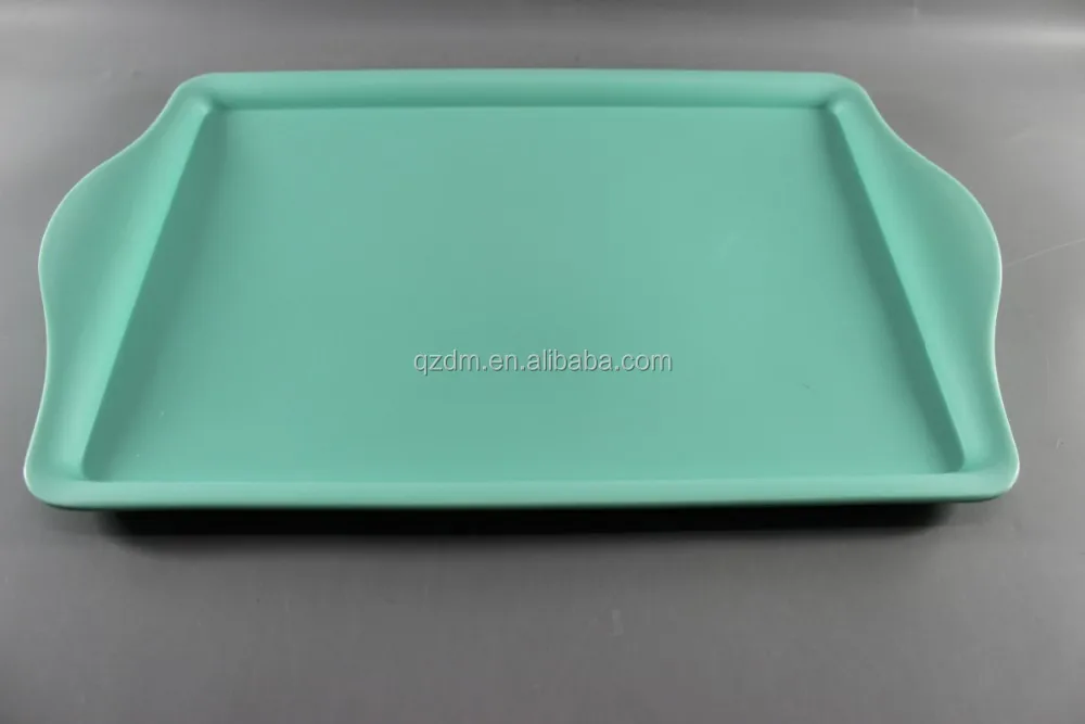 15.5" Melamine Tray with handle Serving tray