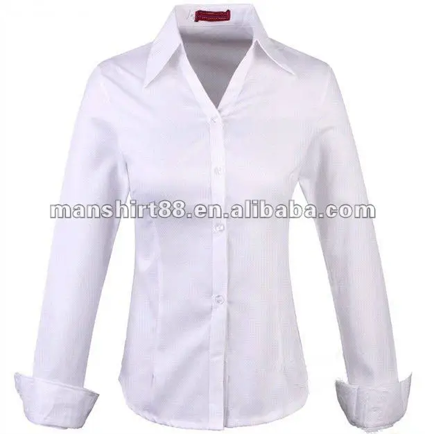 womens fitted white shirt