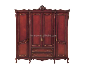 Clical Mahogany Wood Carving Bedroom Furniture Luxury Antique 4 Clical Mahogany Wood Carving Bedroom Furniture Luxury Antique 4 Door Wardrobe
