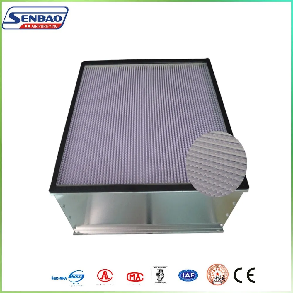 Light Weight Hepa Air Filters Standard Size 24x24x6 Inch Separator Type
