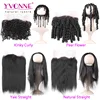 Different types of curly weave hair brazilian 360 lace frontal closure