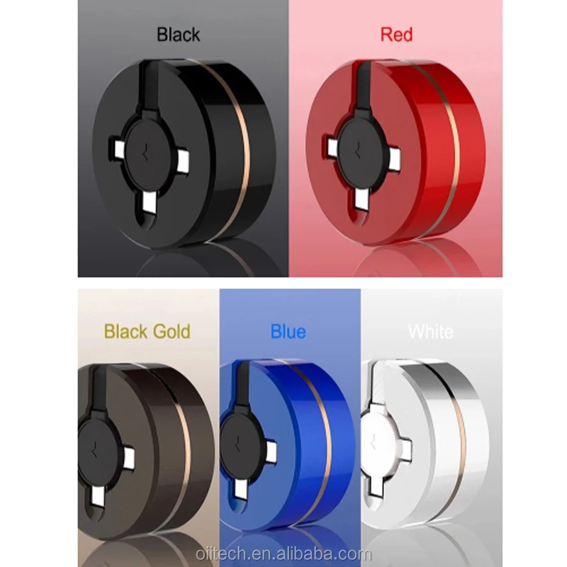 New Retractable wire 3 in 1 electrical usb extension cable for mobile phone Gift charger data usb cable for iphone /Micro/Type-C