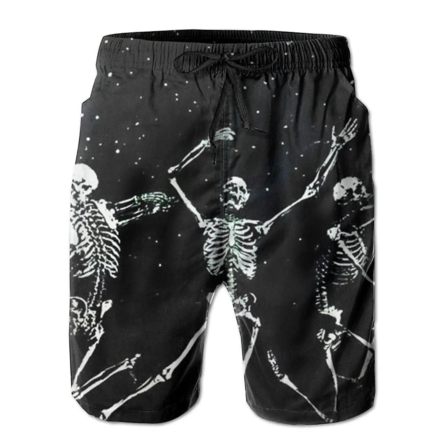 mens skull swim trunks