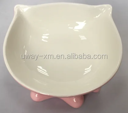 pottery cat bowl