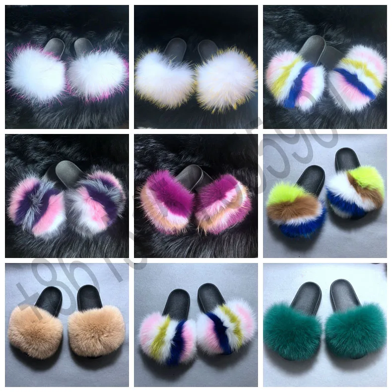female slides with fur