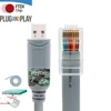 Plug and Play FTDI RS232 Serial USB to RJ45 8P8C Modem Rollover Console Cable for Cisco Router Switch