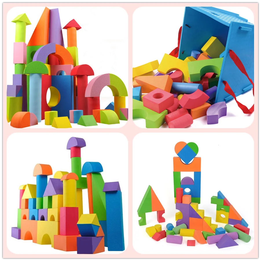 High Density Diy Educational Toys Eva Foam Building Blocks For Kids ...