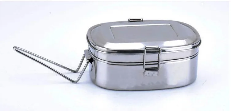 便宜的单层 201 不锈钢长方形热和新鲜午餐盒