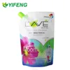 Stand up spout plastic wash fluid liquid soap bag/laundry detergent packaging