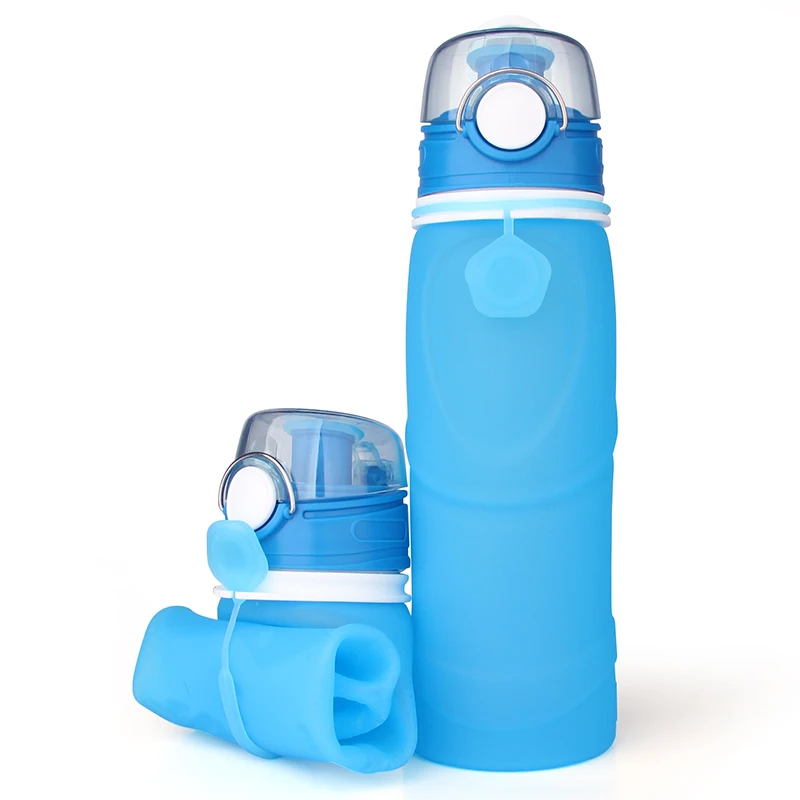 2019 Wholesale New Products Supply Kids Travel Sport Collapsible Water Bottle Bpa Free Leak Proof