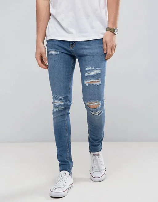 men's scratch jeans