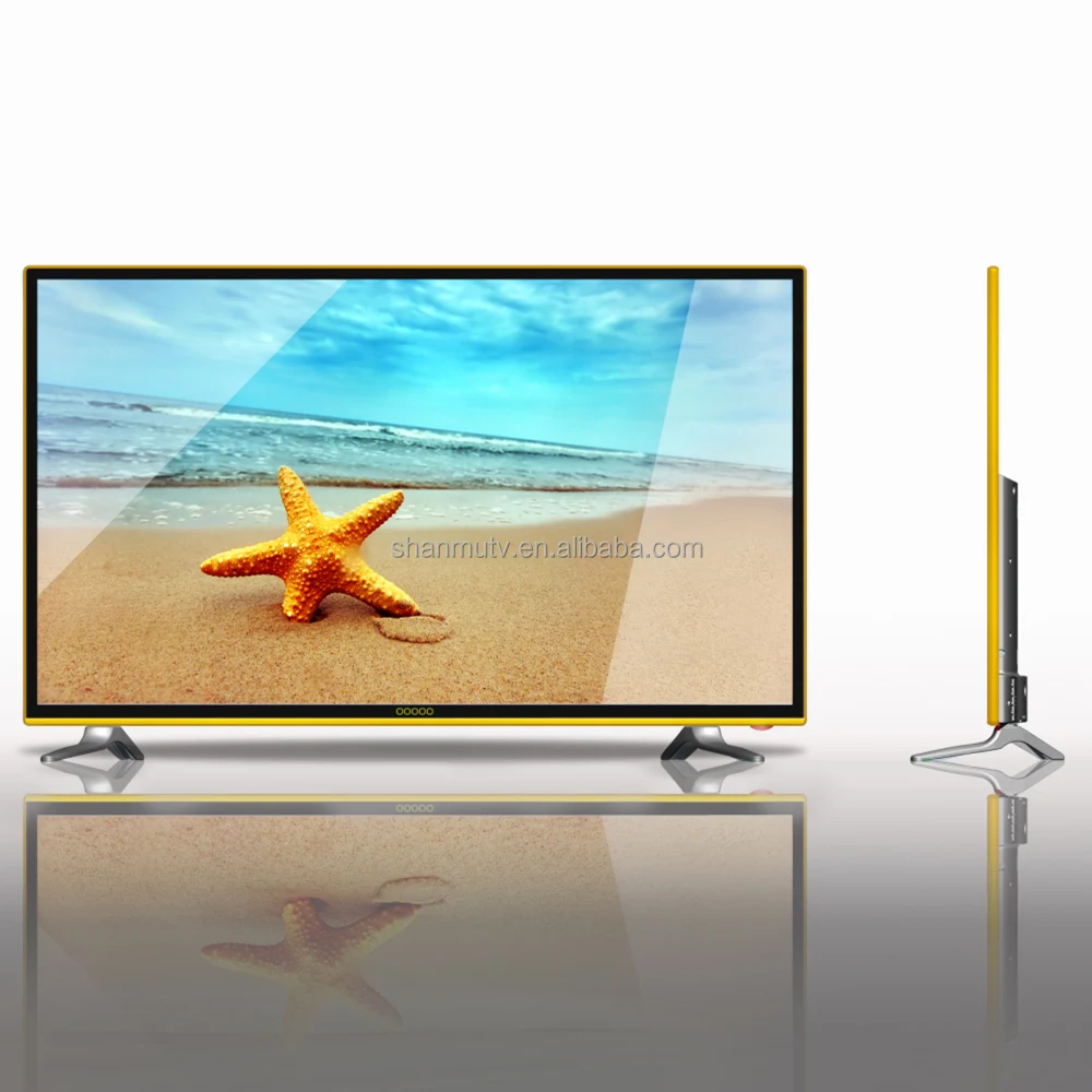 32''55''led tv monito FHD 1080P Television led tv with tempered toughen glass ready aluminum alloy cabinet led tv
