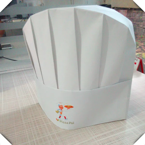 High Quality Paper Disposable Chef Hat With Logo Printed For Kids - Buy 