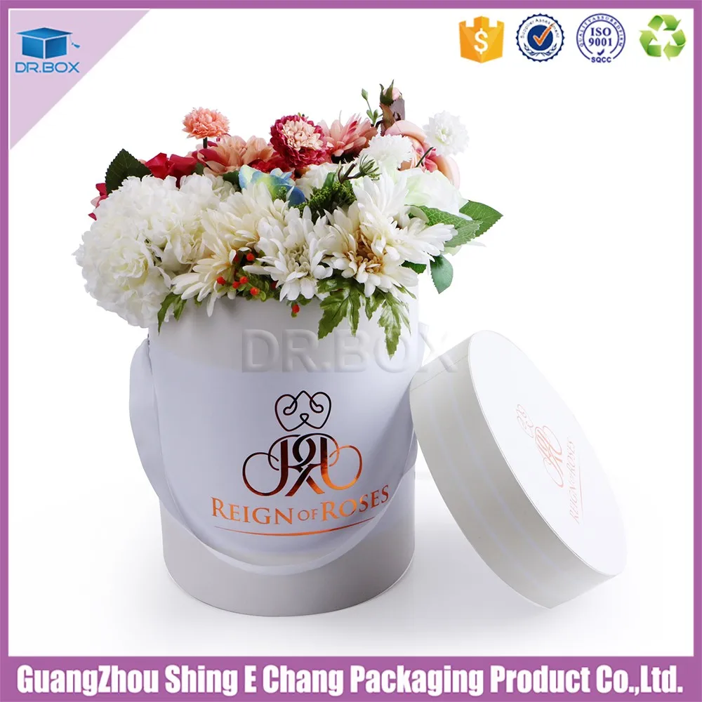 Round Gift Hat Boxes With Ribbon Handle Australia Flower Box Wholesale
